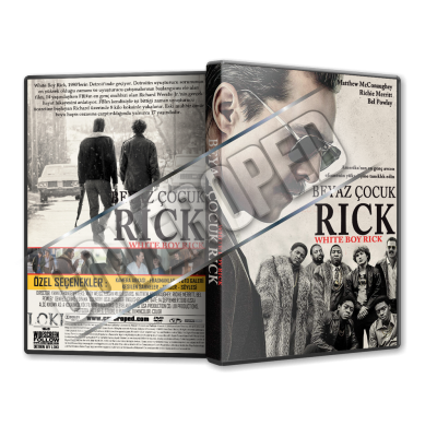 Beyaz Çocuk Rick - White Boy Rick - 2018  Türkçe Dvd Cover Tasarımı